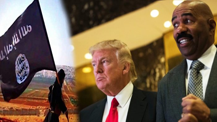 Trump Reveals Secret Plan To Defeat ISIS is Steve Harvey