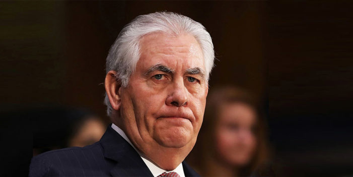 Tillerson Refuses To Respond To Reporter’s Questions About New Anagram: “Any Wiener Sex Troll”