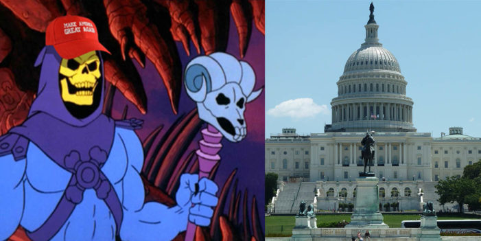 Skeletor Outraged At Democratic Hit Job On His US Senate Campaign