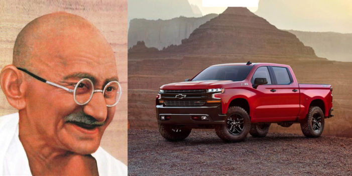 Chevrolet Decides To Pull Mahatma Gandhi Commercial For Silverado