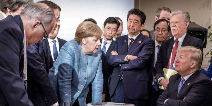 Tragic: President Unable To Spell His Name On G7 Statement