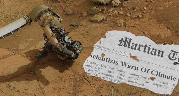 Mars Perseverance Rover Finds Newspaper Warning Of Dire Effects Of Climate Change
