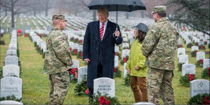 Trump Visits Arlington, Remembers What A Loser Martin Grimley Was