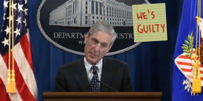 Frantic Robert Mueller Tries To Draw Attention To Sign Behind Him During Press Conference