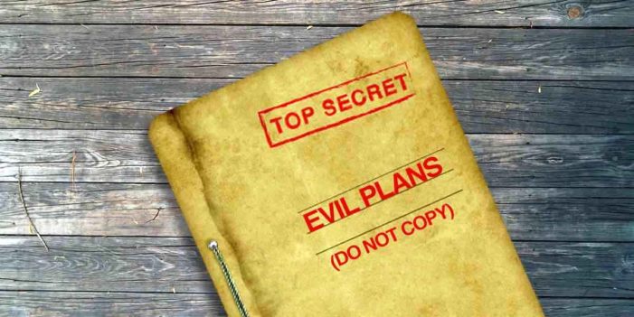 Only Copy Of Evil Plans Destroyed In Missile Attack