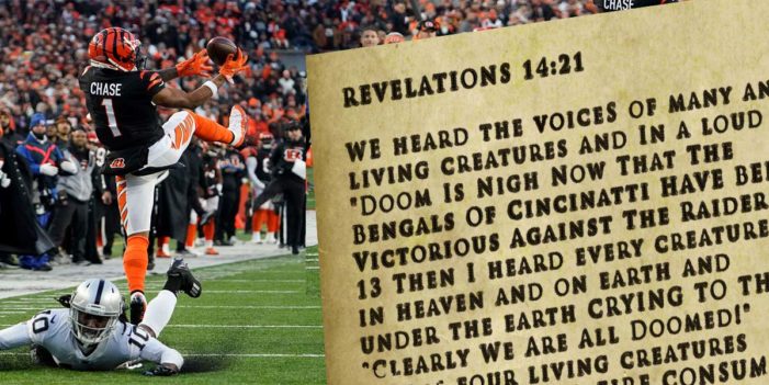 Bengals Playoff Victory Celebration Dampened By Revelations 14:21