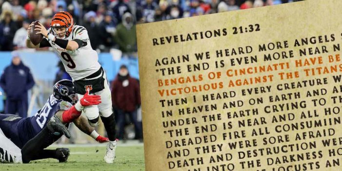 Book Of Revelations 21:32 Mars Bengals’ 2nd Playoff Victory
